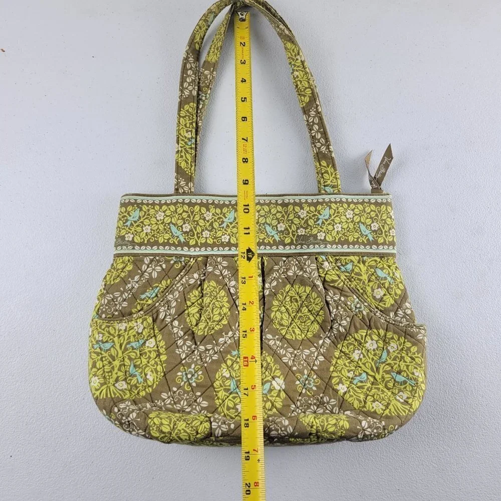 Vera Bradley Bluebird Sittin In A Tree Purse Shoulder Bag Cotton Purse Quilted B